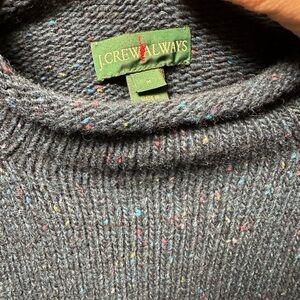 J. Crew navy blue roll neck Sweater Classic Knit